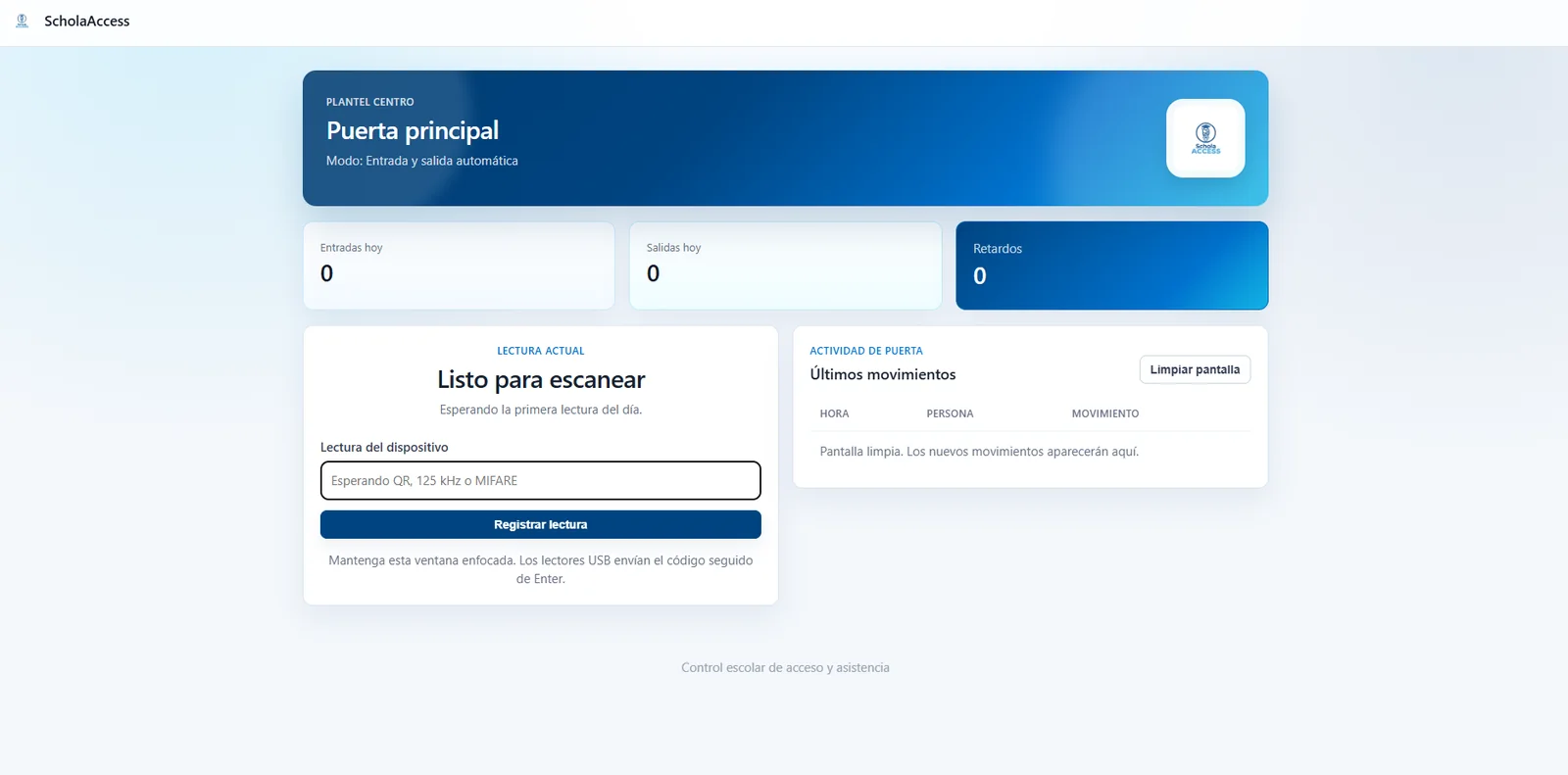 Lector de acceso ScholaAccess